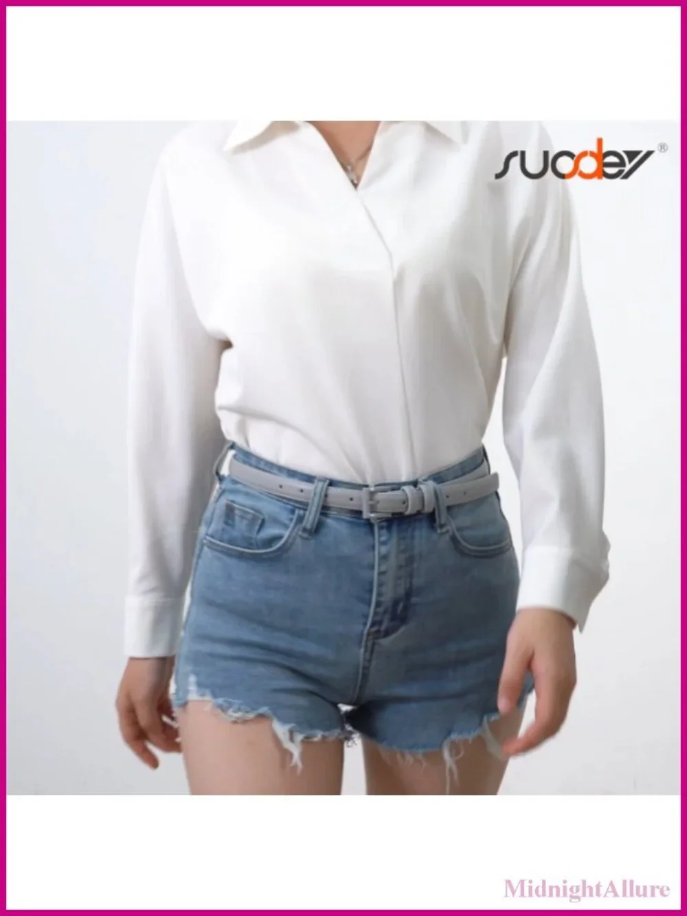 Skinny PU Leather Belt 0.7